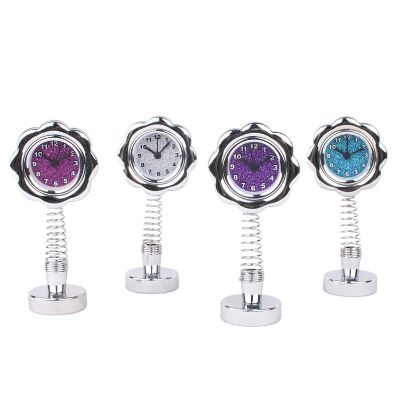 Horloge fleurie avec dock
