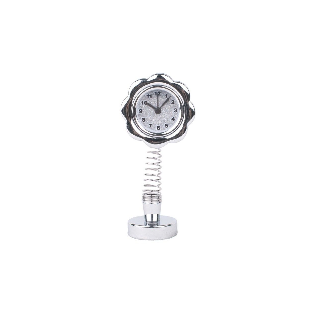 Reloj flor con muelle