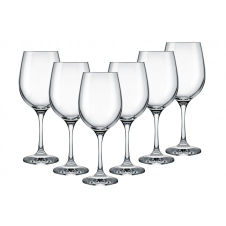 Tasse de Vin Rouge 49Cl, Verre trempé 6, Vaisselle raffinée, lot de 6.