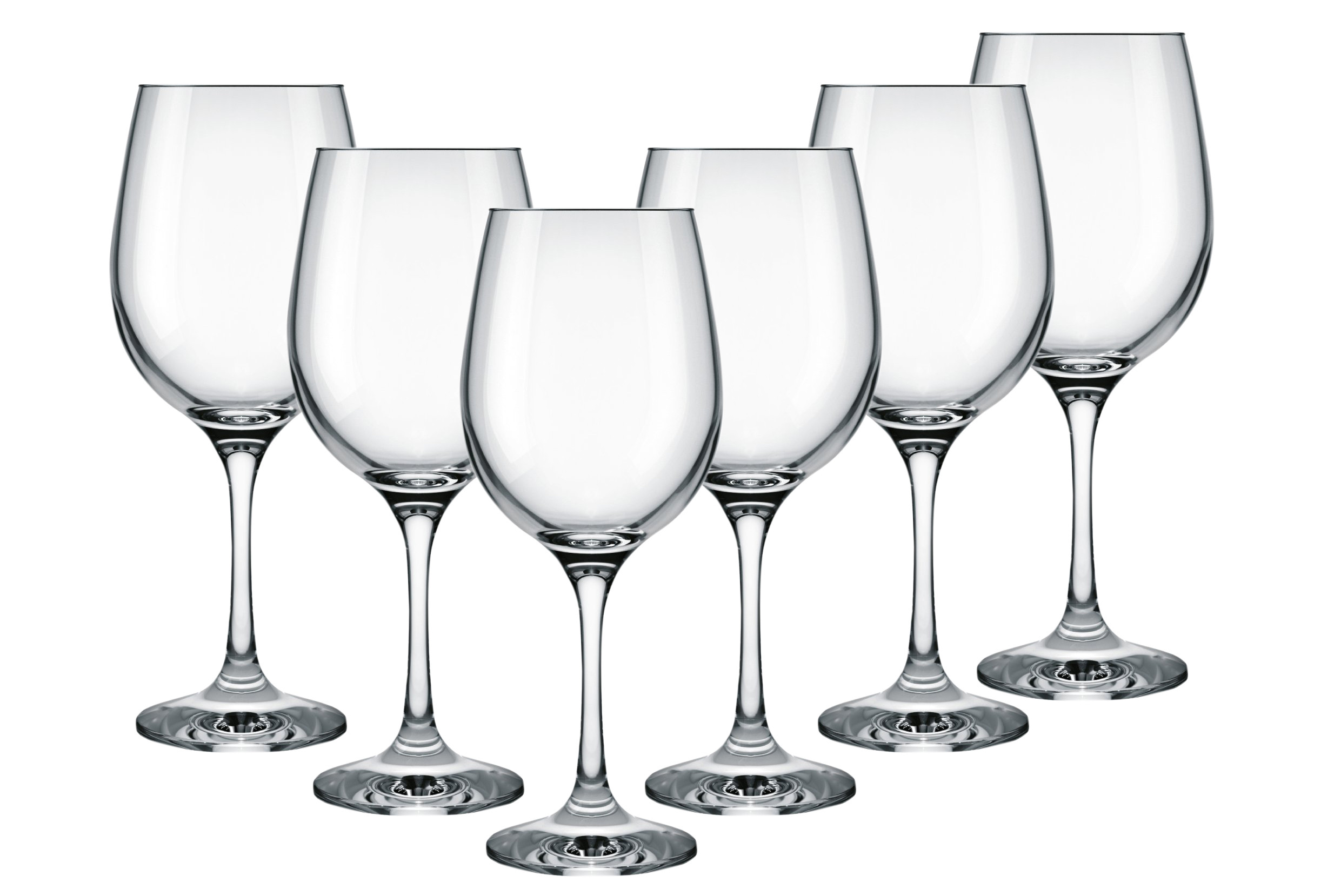 Cup Red Wine 49Cl, tempered Glass 6 You Elegant Crockery, Set of 6.