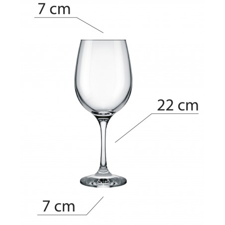 Tasse de Vin Rouge 49Cl, Verre trempé 6, Vaisselle raffinée, lot de 6.