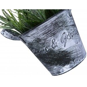 Plantes artificielles Pots en métal Vintage Maison & Jardin - Maison et Plus