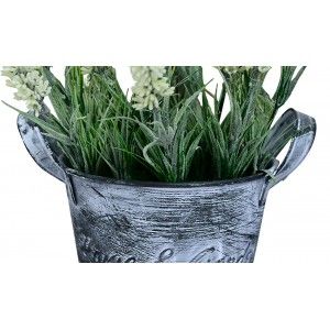 Planta artificial Macetero de metal Vintage Home & Garden - Hogar y Mas