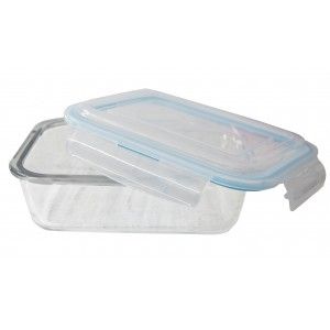 Tupperware Cristallo Sigillata 1550 ml, scatole di pranzo Trasparente. Contenitore di Alimento. Adatto per