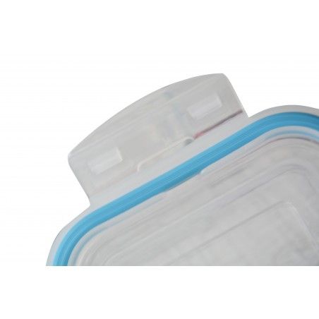 Tupper Cristal Hermético 1550 ml, Fiambrera Transparente. Recipiente de Alimentos. Apto Microondas/Lavavajillas 7,5x22x16,5 cm