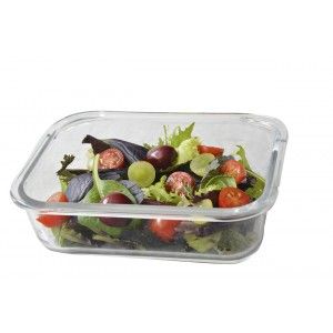 Tupperware Cristal Scellé 1550 ml, les boîtes à lunch Transparent. Récipient de Nourriture. Adapté micro-ondes/lave-Vaisselle
