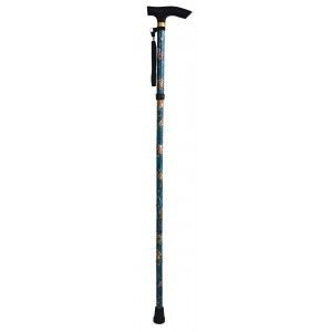 Canne Pliante Réglable en Aluminium anti-Dérapant, Léger et Durable . Design Floral 83/93 cm 300gr