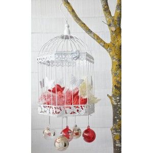 White cage, Decorative Metal, Elegant and Modern "Butterfly". Decor Cages, Wedding, Garden.
