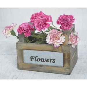 Planter Decorative Flowers set 3, Wooden Box Vintage Decoration. Storage Garden Flowers.-Hogarymas-