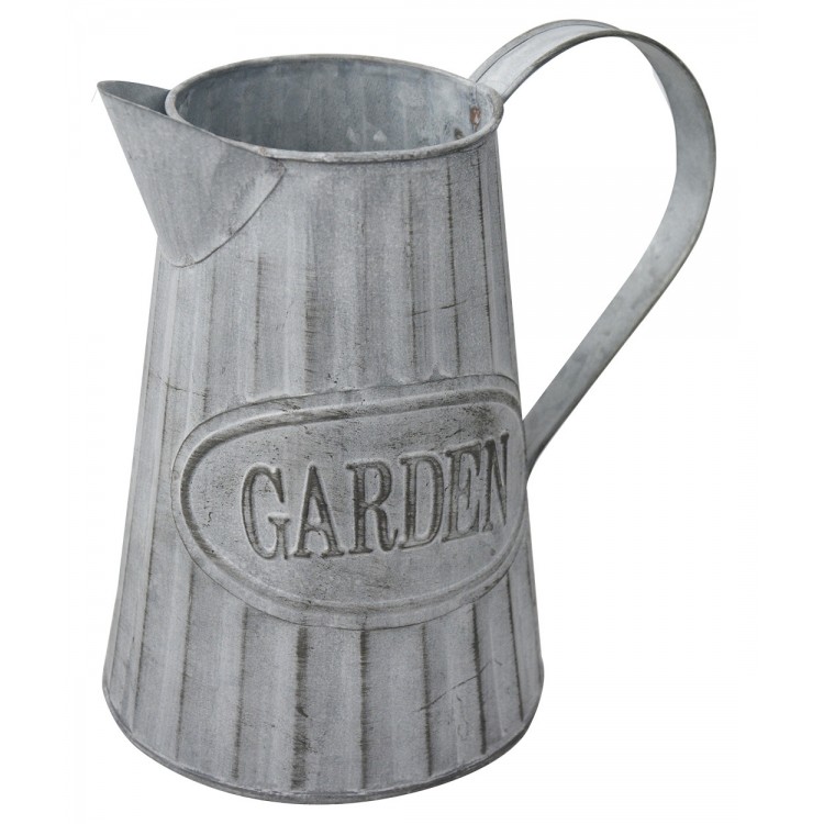 Planteur boîte Décorative Vintage en Métal pour Intérieur/Extérieur. D'origine sous la forme d'un arrosoir "Jardin" 20x9x19 cm