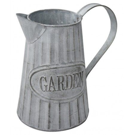 Planteur boîte Décorative Vintage en Métal pour Intérieur/Extérieur. D'origine sous la forme d'un arrosoir "Jardin" 20x9x19 cm