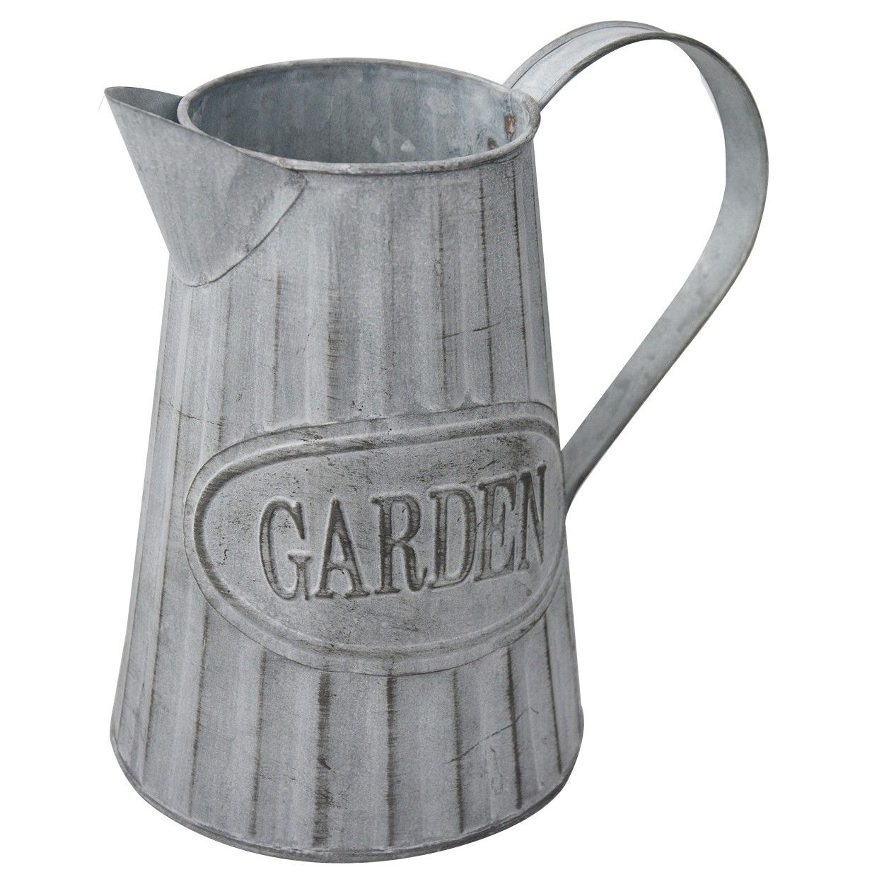 Planteur boîte Décorative Vintage en Métal pour Intérieur/Extérieur. D'origine sous la forme d'un arrosoir "Jardin" 20x9x19 cm