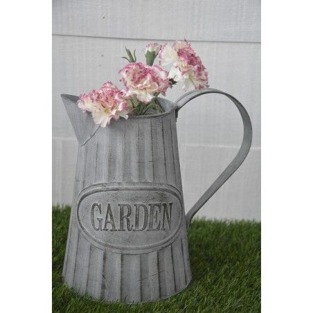Planteur boîte Décorative Vintage en Métal pour Intérieur/Extérieur. D'origine sous la forme d'un arrosoir "Jardin" 20x9x19 cm