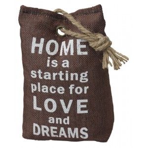 Sujetapuertas Décoratifs du Textile, de l'Expression, la Motivation de 1,3 kg, le Sac en Forme de couleur Chocolat, de Sisal,
