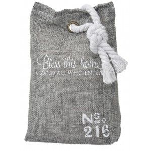 Sujetapuertas Decorativi Tessile 1.3 kg , Grigio, Design di borsa dallo Stile Originale/ Moderno, la Frase Motivante 17x7x12cm