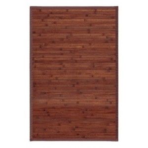 Tapis de salon ou de salle à Manger en Noyer, avec anti-Dérapant, le Bambou Naturel 60x90cm, Natur tirages 60x90 Maison et Plus