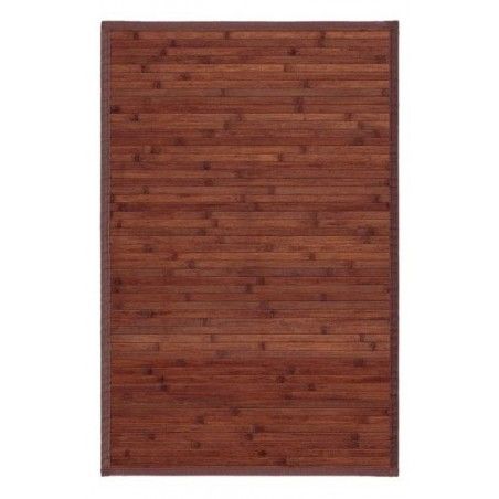 Tapis de salon ou de salle à Manger en Noyer, avec anti-Dérapant, le Bambou Naturel 60x90cm, Natur tirages 60x90 Maison et Plus
