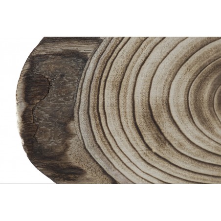 Decorazione di Legno di Paulownia, in Metallo, in stile Moderno e con la forma di tronco 54X11X53,2 - Casa e altro ancora