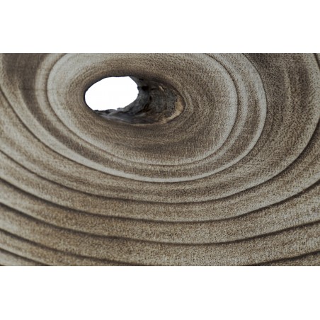 Décor de Bois de Paulownia et de Métal, Moderne et Élégant avec la forme de tronc 54X11X53,2 - la Maison et Plus