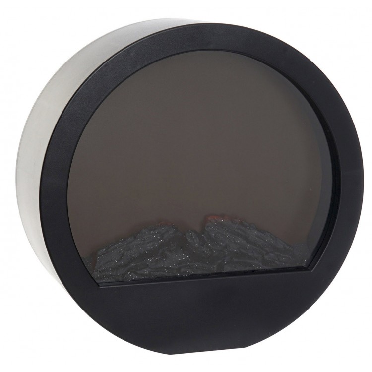 Caminetto decorativo a Led, di Forma Circolare, con Batteria da 2000mAH, Arredamento, Inteior, 36x13x36 - Casa e altro ancora