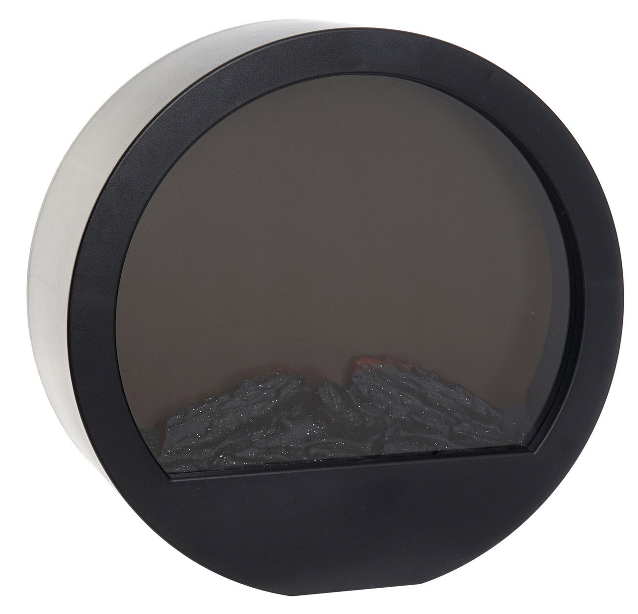 Caminetto decorativo a Led, di Forma Circolare, con Batteria da 2000mAH, Arredamento, Inteior, 36x13x36 - Casa e altro ancora
