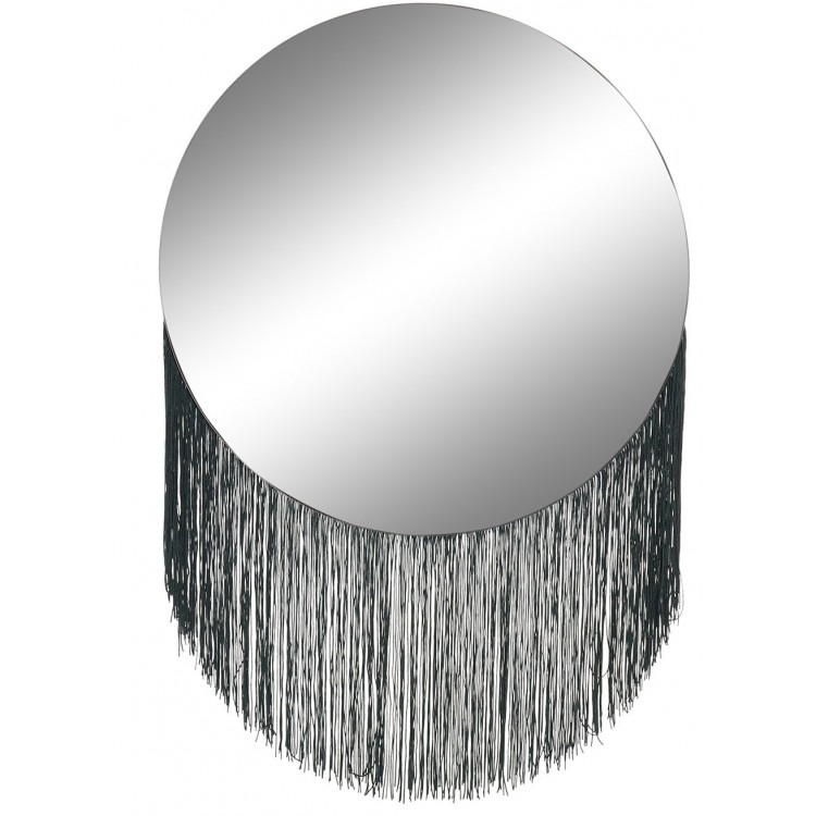 Circular mirror with Fringes Wall, Mirror Wall Decorative for Bedroom. Decoration Modern Home 40x58 cm