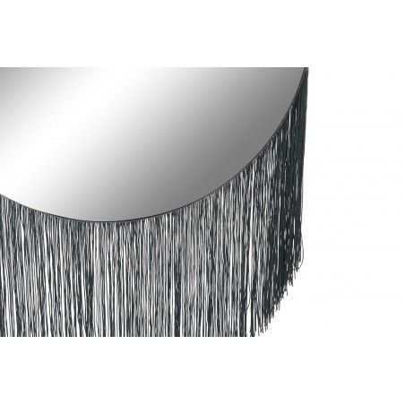 Specchio circolare con Frange Parete, Parete a Specchio Decorativo per la Camera da letto. Decorazione Domestica Moderna 40x58