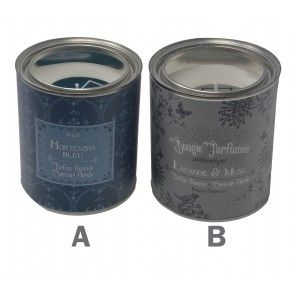 Vela Aromatica/Perfumada de Cera con Soporte de Acero. Duración 43h , Diseño Moderno/ Elegante 10x10X12 cm
