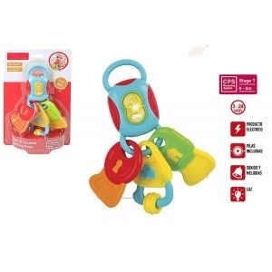 Keychain Rattle with Sounds, Melodies, and Lights for Babies, Children's Toy Keychain Multicolor 160 x 55 x 250 cm