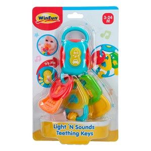 Keychain Rattle with Sounds, Melodies, and Lights for Babies, Children's Toy Keychain Multicolor 160 x 55 x 250 cm