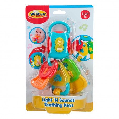 Keychain Rattle with Sounds, Melodies, and Lights for Babies, Children's Toy Keychain Multicolor 160 x 55 x 250 cm
