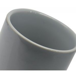 Juego/Set de Baño 3 Piezas en Cerámica, Color Gris. Diseño Moderno y Elegante. Vaso, Dispensador y Bandeja de baño -Hogarymas