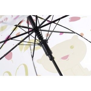 Umbrella Long-Children's, Umbrella, Original, Transparent, Animal Print,Bear, original Design. ø66cm -Home and more