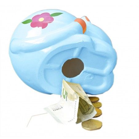 Tirelire en céramique banque pour enfants - Modèle de chat (10.5x10.5x14.5 cm) 