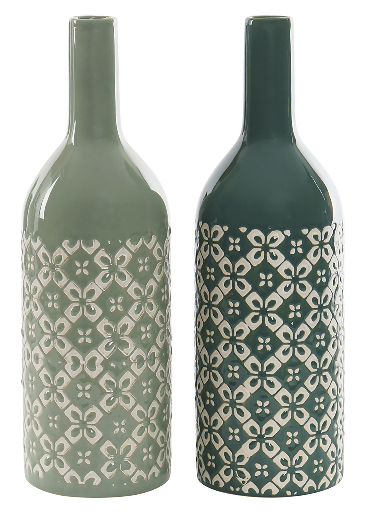 Jarrón Porcelana Decoración Geometrico, Jarrones Decorativos Modernos o para Flores 9X9X28 cm