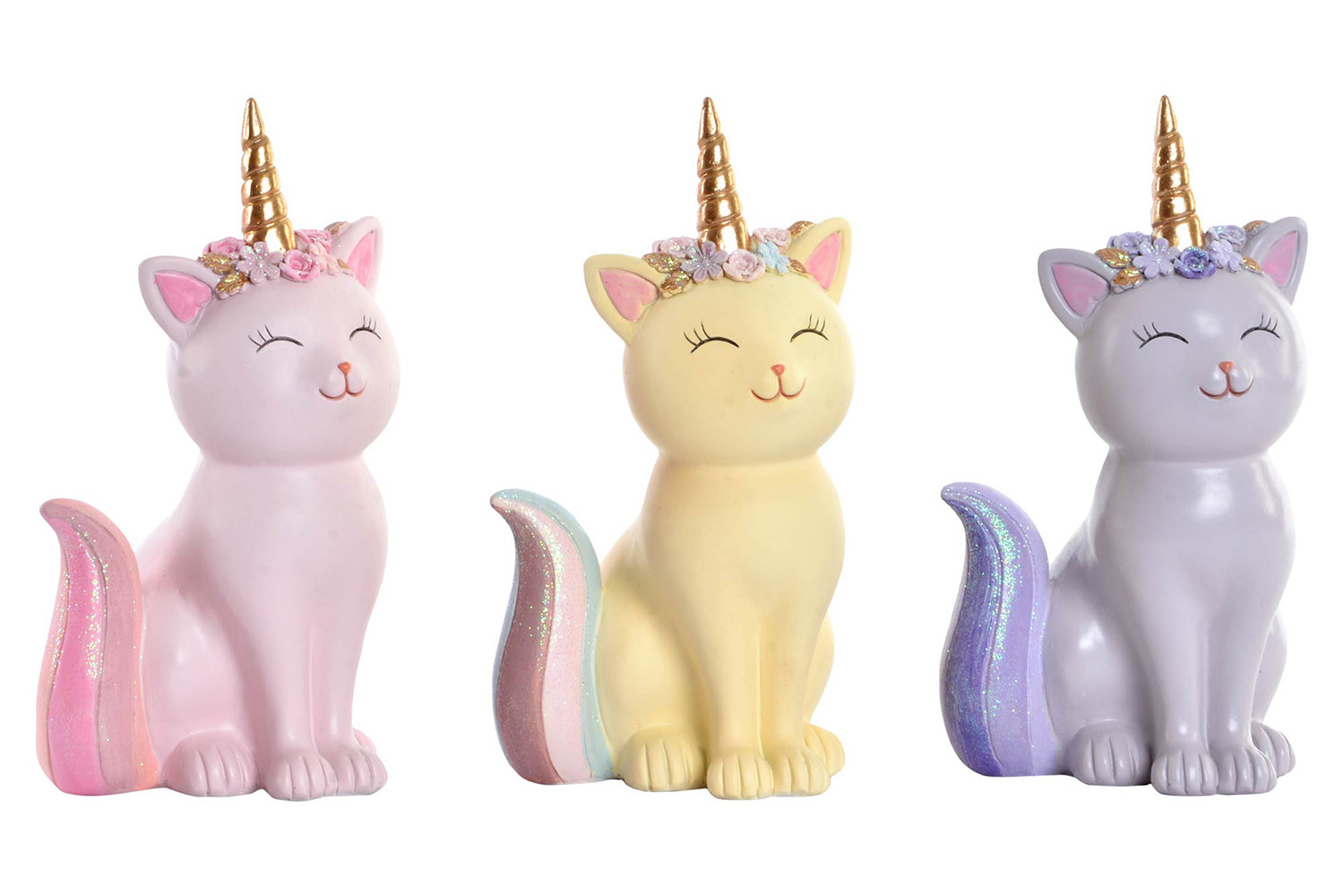 La figura di Resina Di Gaticornio, Gaticornio con Finitura Lucida, Figura Gaticornio 10,5x10,5x18,5cm