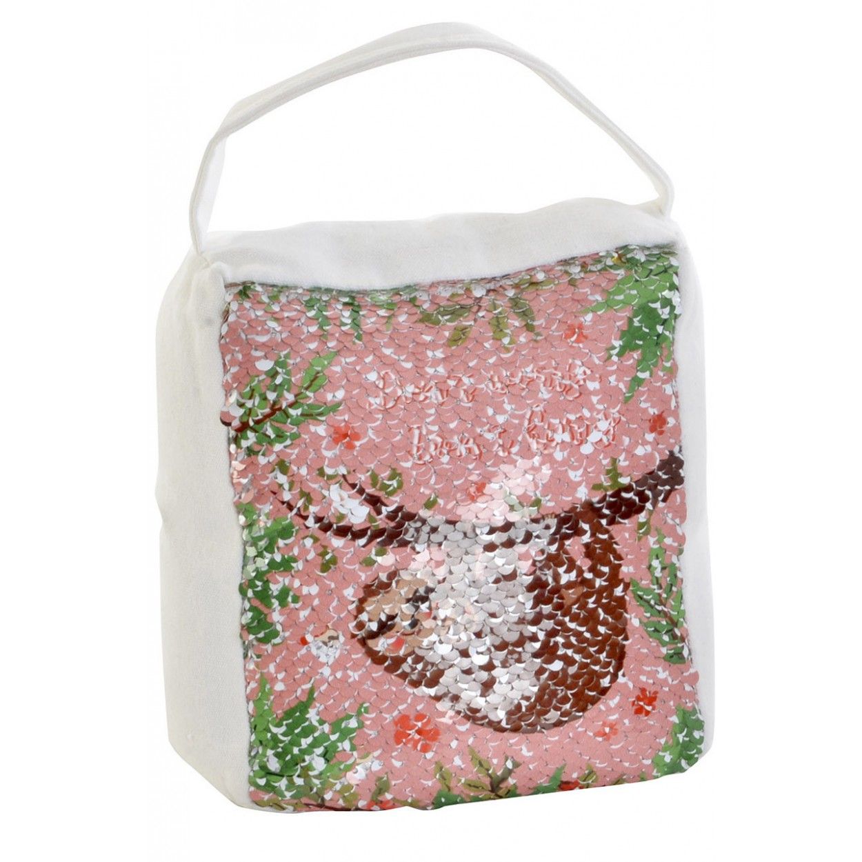 Sujeta-puertas Decorativo con Lentejuelas, Sujeta Puertas Oso Poliester