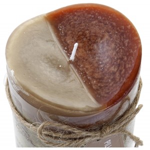 Bougie Aromatique/Parfumées à la Vanille de la Cire Abstrait, Design Moderne et Élégant, Mèche de 1,5 cm, 6,8X6,8X10 cm -