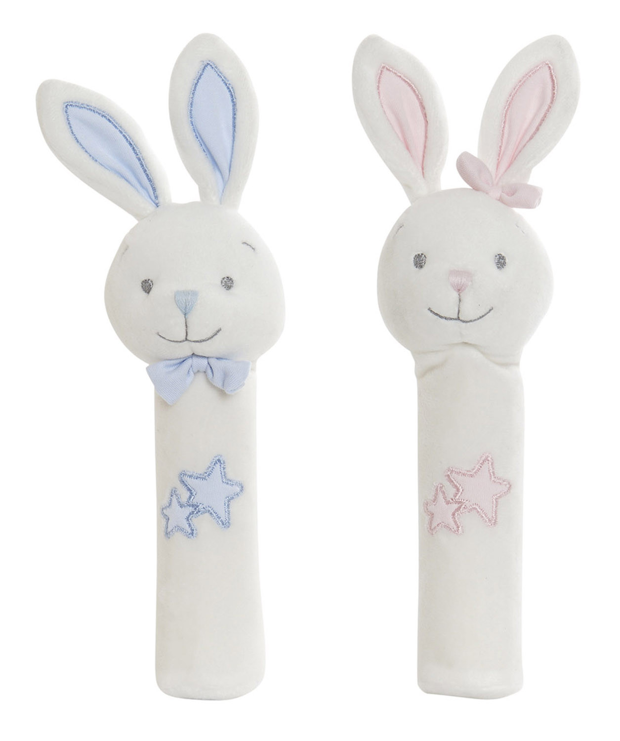 Peluche Allongée Lapin avec des Étoiles, Idéal pour les Enfants et les Bébés, les Animaux de la Conception, de la Peluche Bébé