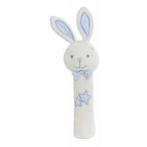 Peluche Allungata Coniglietto con le Stelle, Ideale per Bambini e Neonati, Design Animale, Peluche Neonato 8x7x25cm - Casa e