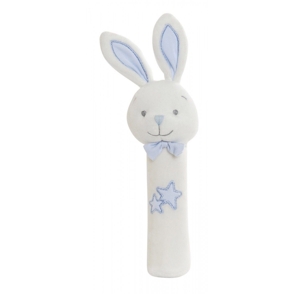 Peluche Allongée Lapin avec des Étoiles, Idéal pour les Enfants et les Bébés, les Animaux de la Conception, de la Peluche Bébé