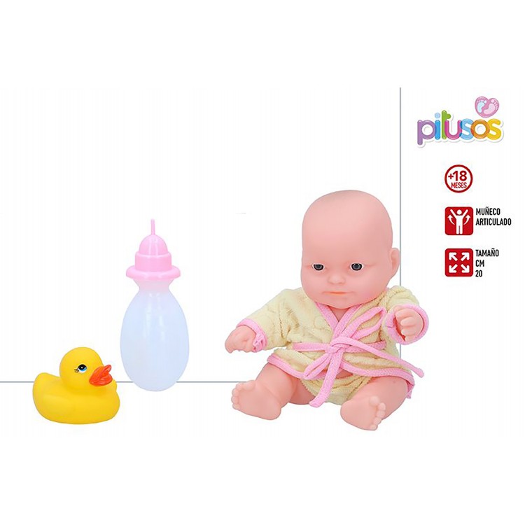 Baby doll Giocattoli per bambini, Giocattoli per Bambini con Accessori Originali, 16,5x11.7x16,5 cm