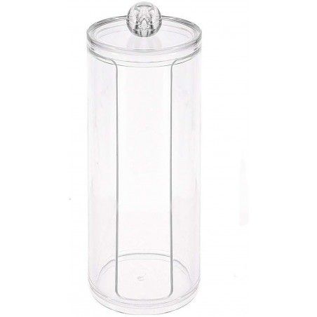 Distributeur de Coton-Acrylique Transparent, Accessoires de salle de Bains d'Origine 20x7 cm