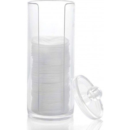 Dispenser Cotton Transparent Acrylic Bathroom Accessories Original 20x7 cm
