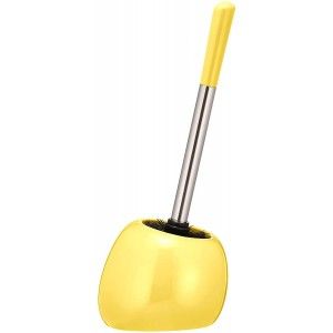Escobillero salle de Bain Orange en Céramique, Design Moderne et Original. Escobilleros WC salle de Bains 15X40 cm