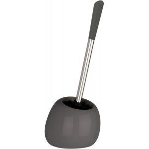 Escobillero Bathroom Grey, Ceramic, Modern Design and Original. Escobilleros WC to Bathroom 15X40 cm