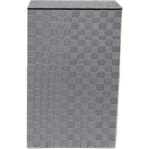 Cesto per i panni Sporchi, con Coperchio, Cestello in Lino Grigio per armadio 52,5x33,5 cm