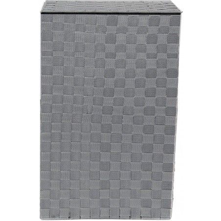 Basket Dirty Clothes with Cover, Basket Gray Linen for Clothing Storage 52,5x33,5 cm