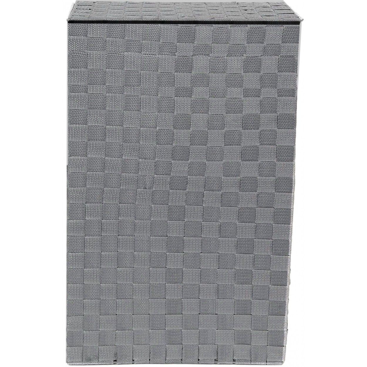 Basket Dirty Clothes with Cover, Basket Gray Linen for Clothing Storage 52,5x33,5 cm