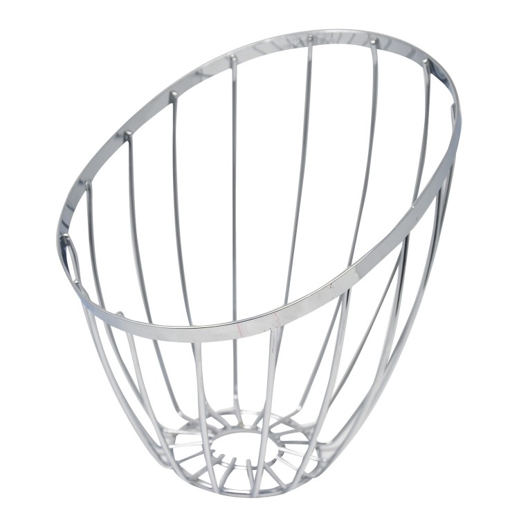 Plat de fruits de Métal Oblique Moderne, corbeille de Fruits de Métal. Paniers de Stockage de la Nourriture 26,5 cm